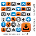 web icon set. easy to edit...