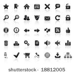 web icon set. easy to edit...