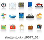 travel icon set. easy to edit...