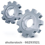 vector gears  isolated object...