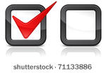 check box with red check mark...