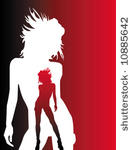 dancing girl silhouette