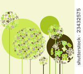 stylish colored floral design...