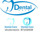 set of dental icon in vector...