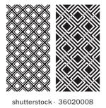 two black and white vector...