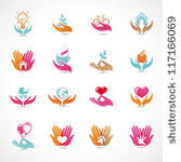 vector set with signs of love...