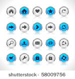 web buttons. vector.