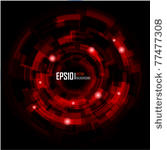 abstract techno circle...