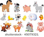 farm animals vector