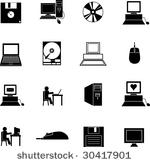 computer symbols set