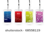 name tag set in editable vector ...