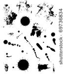 collection of vector stains for ...