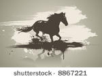 artistic horse illustration