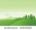 vector landscape illustration.