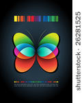 abstract butterfly vector...