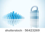 large group of people and...