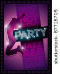 purple party poster template....