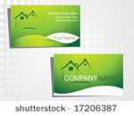 real state business card with...