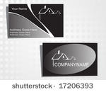 real state business card with...