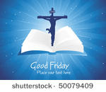 blue rays background with bible ...