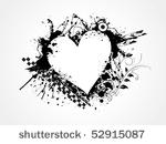 grungy heart for valentine day  ...
