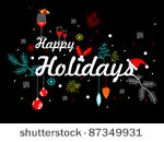 artistic vector with party...