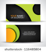 modern vector business card  ...