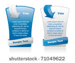web style elements with arrow...