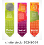 vertical abstract banners with...