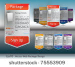 set of package design for...