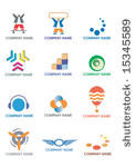 several logos for use on a...
