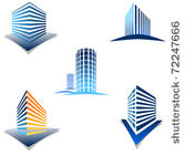 building icon set