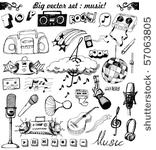 big vector set   sketchy music...