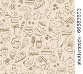 seamless pattern with food