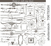 doodle vintage set