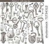 handmade work   vintage key