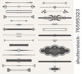 vector set  calligraphic design ...