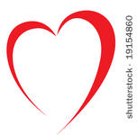 red heart vector