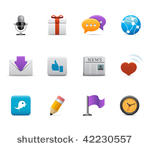 social and media icons