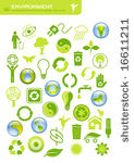 vector set of 40 environmental...