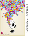 sixties styled psychedelic...