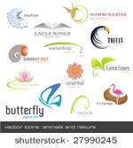 vector icons  animals and...