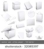 vector set  white paper  ...