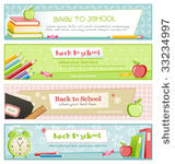 back to school   set of four...