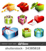 set of nine colorful vector...