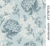 retro floral pattern with...