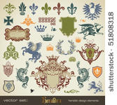 vecor set  heraldry   bits and...