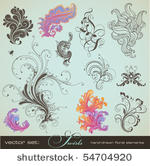 vector set  swirls   variety of ...