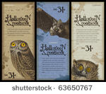 set of three halloween banners...