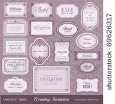 set of ornate vector frames and ...